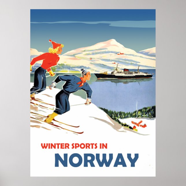 Winter Sports in Norway Poster (Front)