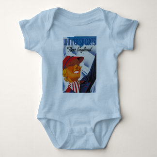 Winter Sports New England Baby Bodysuit