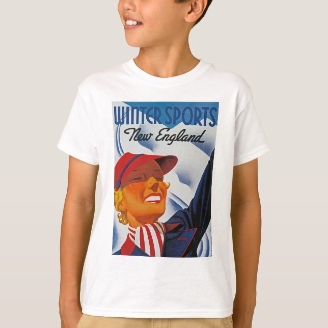 Winter Sports New England T-Shirt (Front)