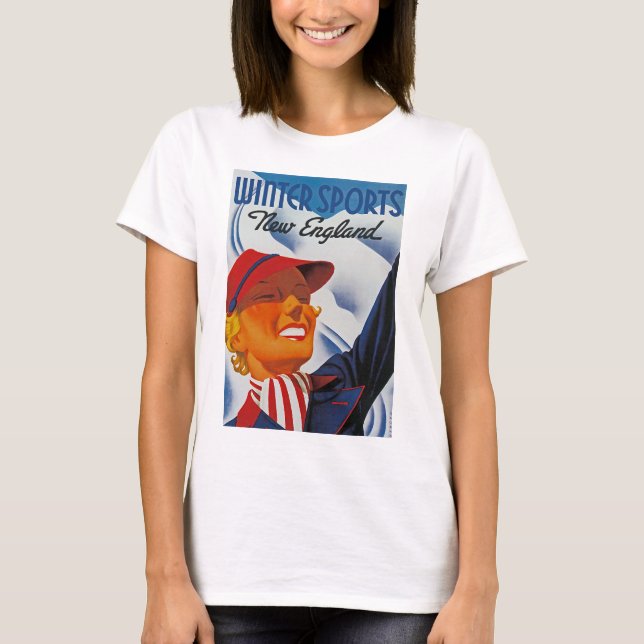 Winter Sports New England T-Shirt (Front)