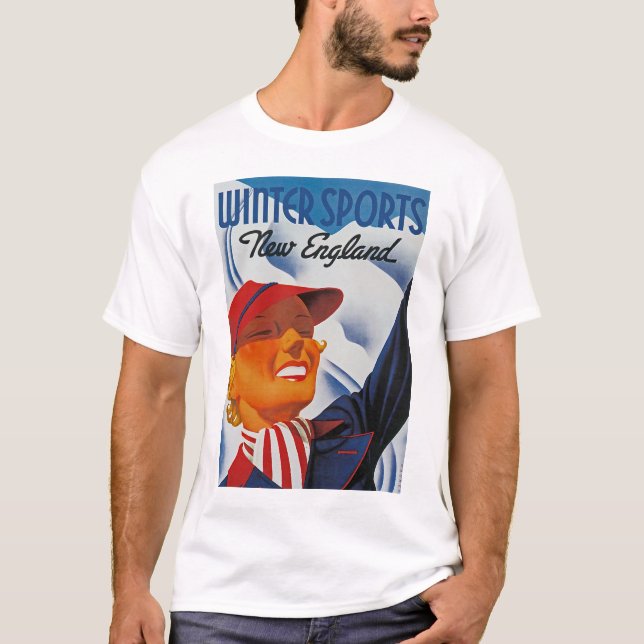 Winter Sports New England T-Shirt (Front)