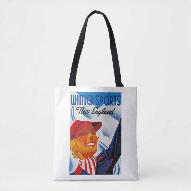 Winter Sports New England Tote Bag (Front)