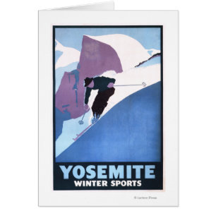 Winter Sports Skiing Promotional Poster