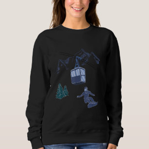 Winter Sports Snowboarding Vintage Ski Resort Moun Sweatshirt