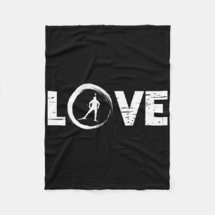 Winter Sports Winter Season Biathlon 2 Fleece Blanket