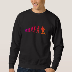 Winter Sportsman Snowboarder Goggles Snowboard Sweatshirt