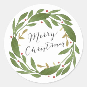 Winter Sprigs Christmas Sticker