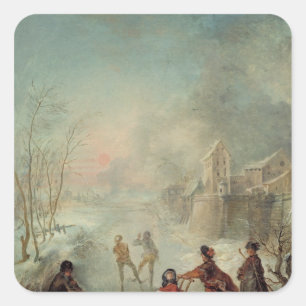 Winter Square Sticker