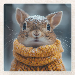 Winter Squirrel Coaster