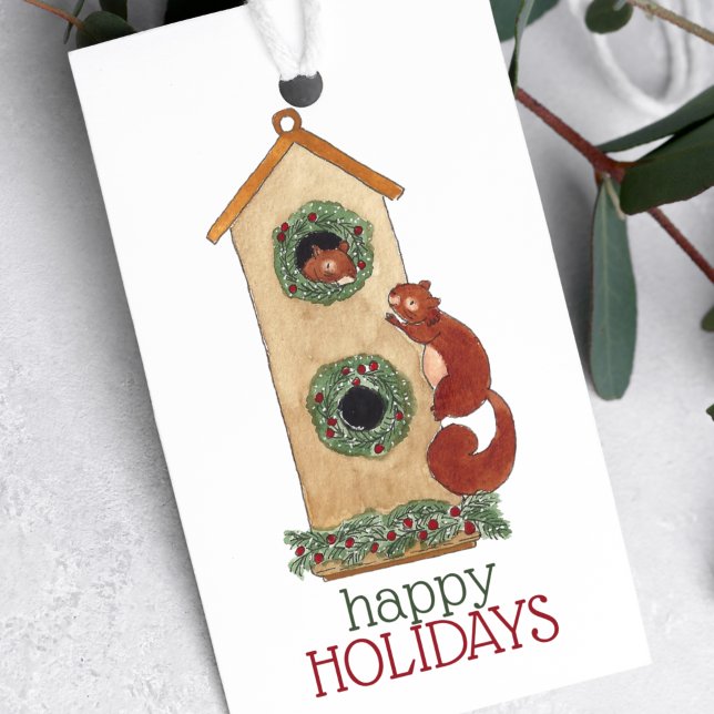 Winter Squirrels Small Christmas Tag  (Creator Uploaded)