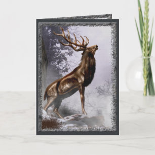 Winter Stag Card