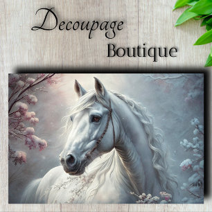 Winter Stallion Decoupage Tissue Paper