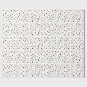 Winter Starlight Snowflake Gift Wrap
