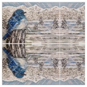 Winter Storm Bluebird Fabric
