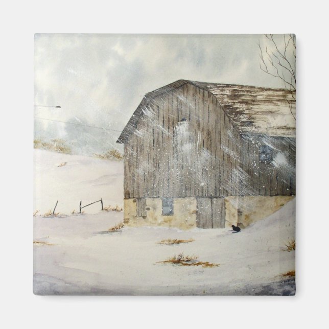 Winter Storm Warning Magnet (Front)