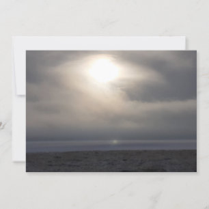 Winter Sun Flat Greeting Card