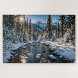 Winter Sun in the Wilderness Jigsaw Puzzle
