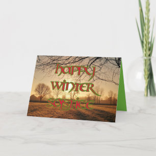 Winter Sun: Pagan Happy Winter Solstice Card