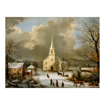 Winter Sunday in olden times