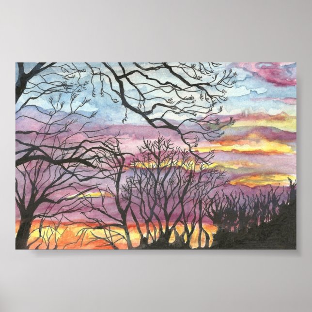 Winter Sunrise Fine Art Print (Front)