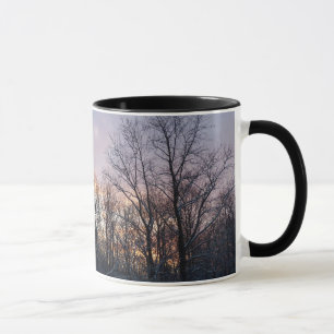 Winter Sunrise I Pastel Nature Landscape Mug