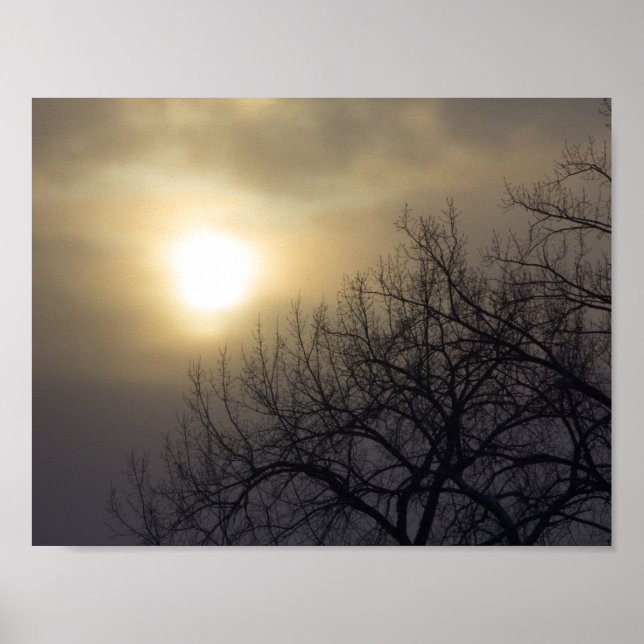 Winter sunrise, Ohio Poster (Front)
