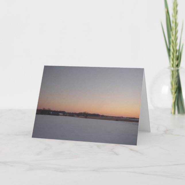 Winter Sunset # 1 Card (Front)