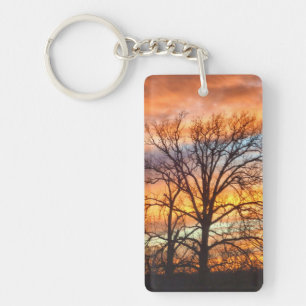 Winter Sunset 1 Keychain