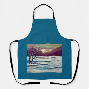 Winter Sunset Apron