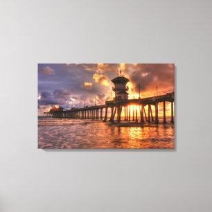 Winter Sunset Canvas Print