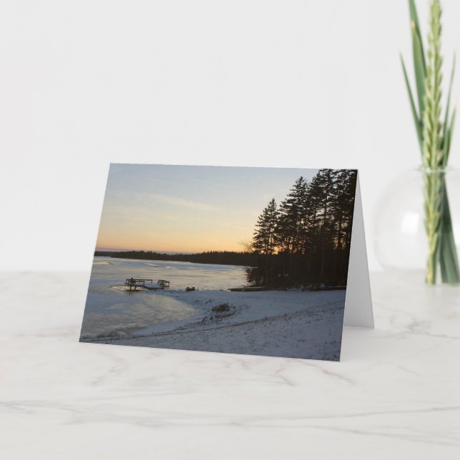 Winter Sunset Card (Front)