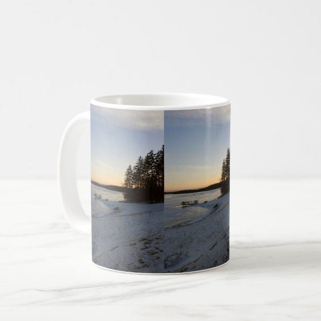 Winter Sunset Coffee Mug (Front Left)