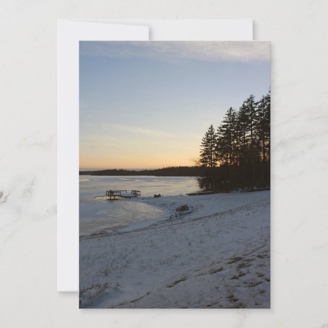 Winter Sunset Invitation (Front)