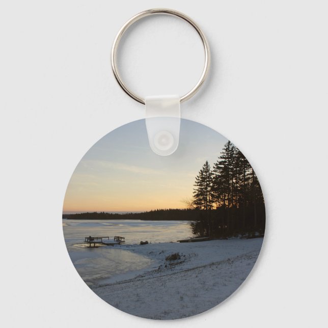 Winter Sunset Key Ring (Front)