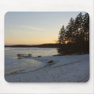 Winter Sunset Mouse Mat