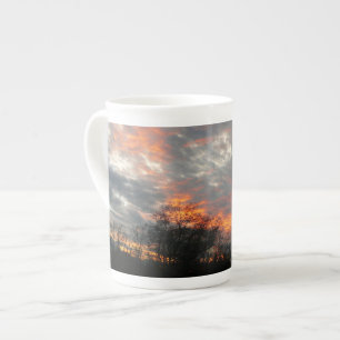 Winter Sunset Nature Landscape Photography Bone China Mug