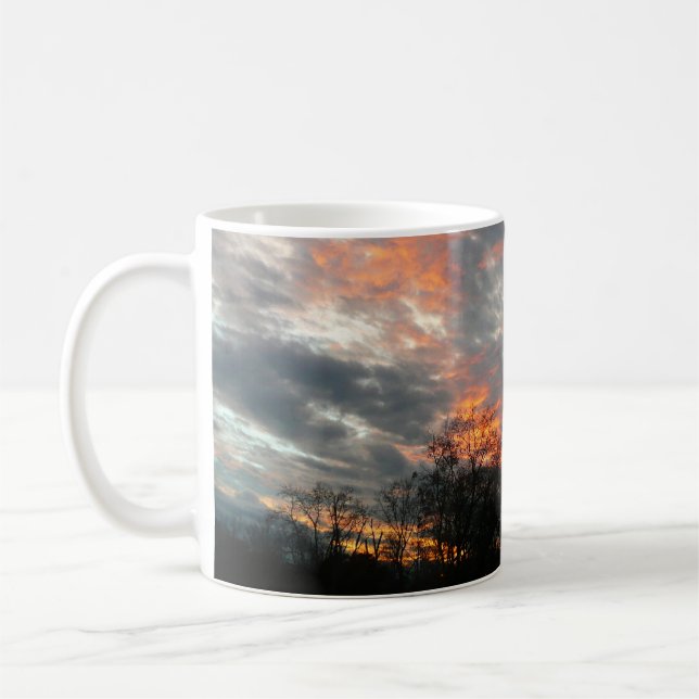 Winter Sunset Nature Landscape Photography Coffee Mug (Left)