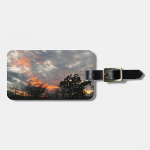 Winter Sunset Nature Landscape Photography Luggage Tag