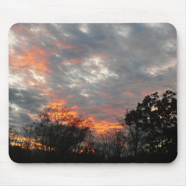Winter Sunset Nature Landscape Photography Mouse Mat (Front)