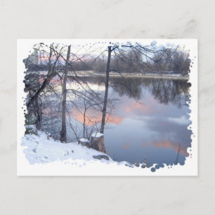 Winter Sunset on the Rideau Postcard