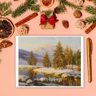 Winter Sunset Postcard