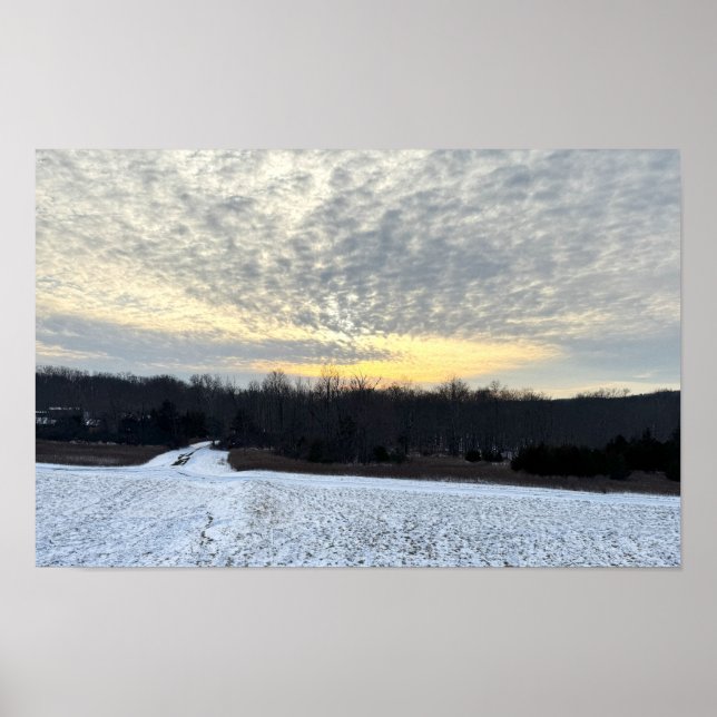 Winter Sunset Poster (Front)