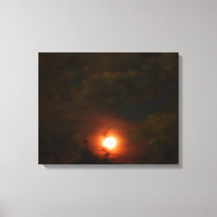 WINTER SUPER MOON canvas Print