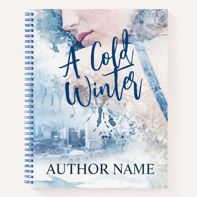 Winter Suspense Book Cover Inspiration Notebook (Front)