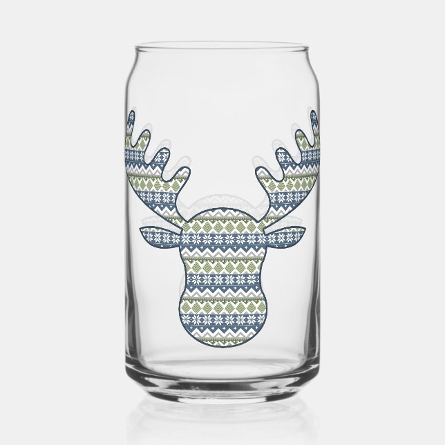 Winter Sweater Can Glass (Front)