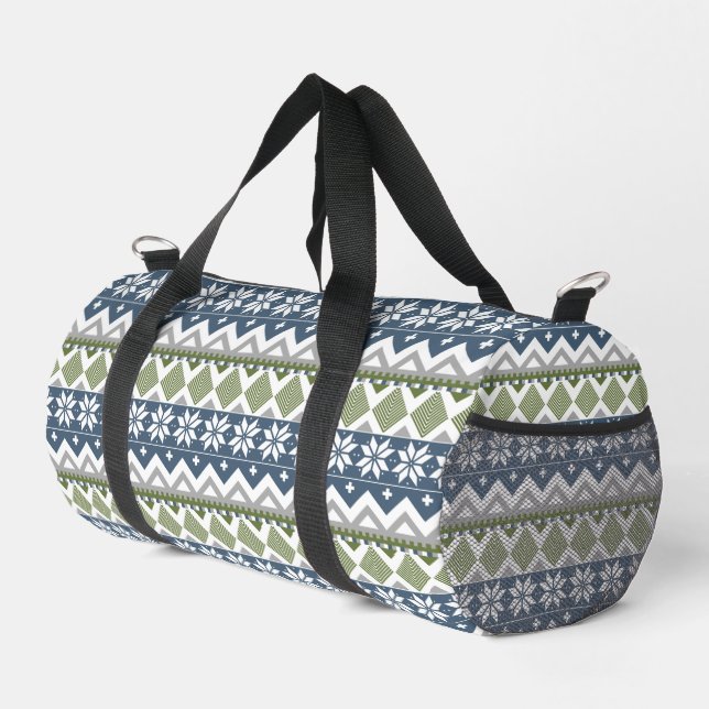 Winter Sweater Duffle Bag (Right Corner)