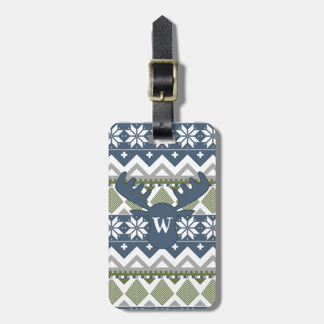 Winter Sweater Luggage Tag (Front Vertical)