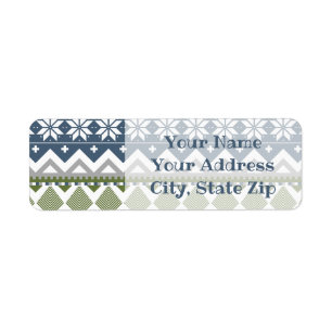 Winter Sweater Return Address Label