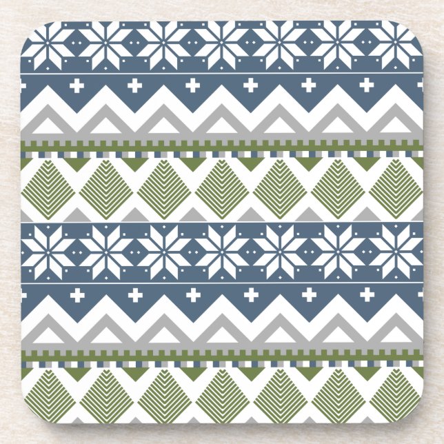 Winter Sweater Square Coaster (Front)