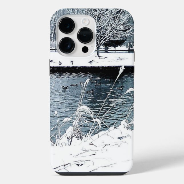 Winter Swim iPhone Case (Back)